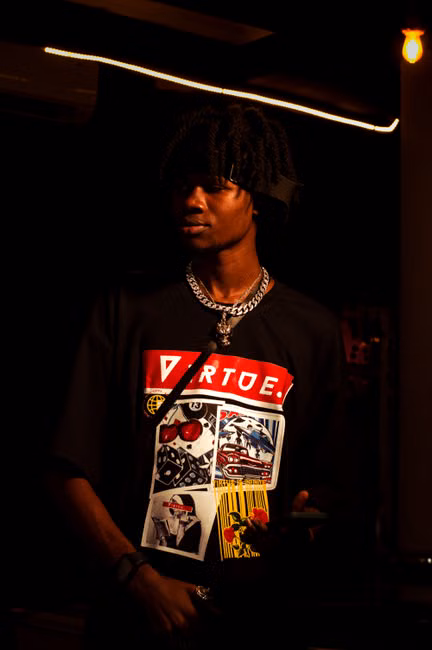 Camiseta Preta Estampada